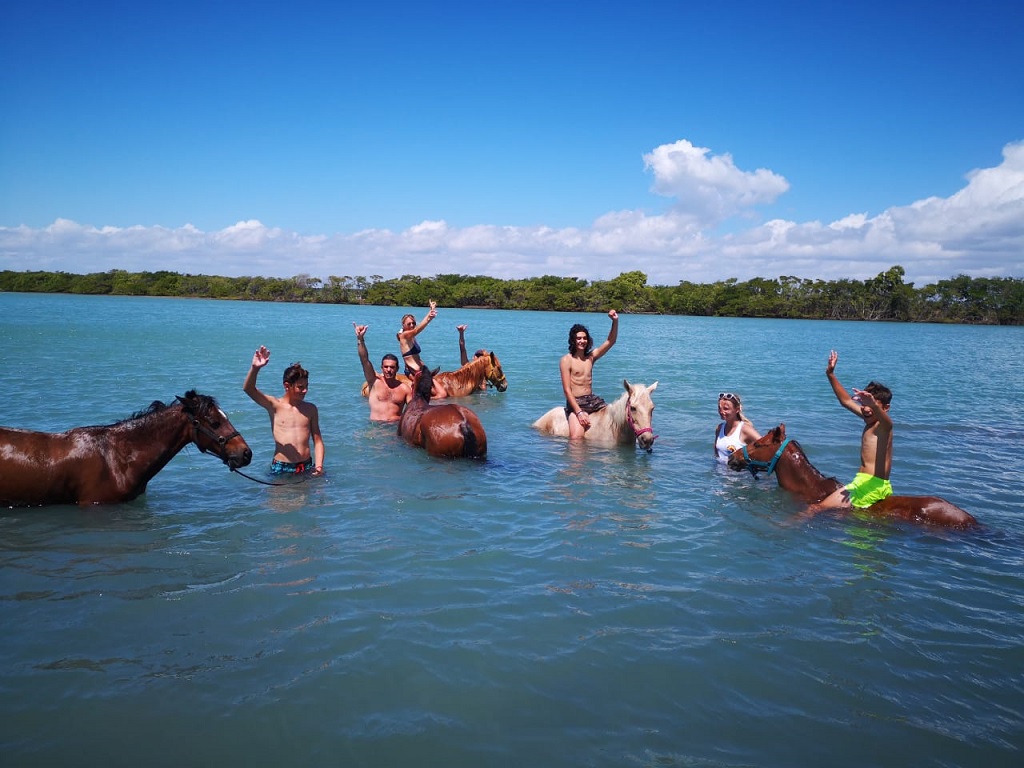 Baignade dans le Rio Pirangi