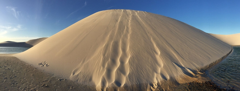 Dune et lagons dans les Lençois